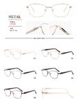 Metal frames for glasses with spring hinges Big City LF1603