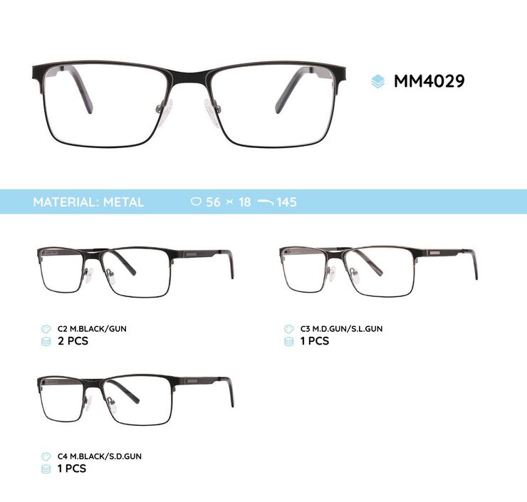 Оправа для очков металлическая мужская MM4029