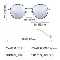 Photochromic glasses with blue light and UV protection 9630-2-GT
