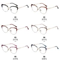 Combined frame (metal + TR90) or glasses with blue light protection, with spring hinges FA87269