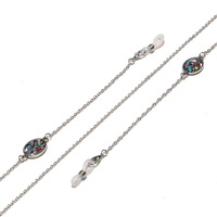 Металлическая цепочка для очков и масок с кулоном 