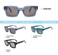 Acetate plastic frames polarized sunglasses WD5100
