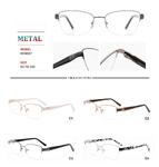 Nylor metal frames for glasses with spring hinges Big City RD9007