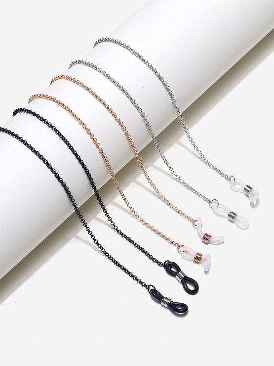 Glasses chain with turquoise balls set of two-piece GM041