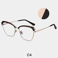 Combined frame (metal + TR90) or glasses with blue light protection, with spring hinges FA87276