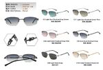 Rimless polarized metal sunglasses for men Leke S33589