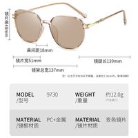 Очки пластиковые TR90 фотохромные с защитой от синего света 9730-GT