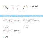 Nylor metal men's frame for glasses with spring hinges MM1060