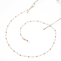 Металлическая цепочка для очков с бусинами GL1075