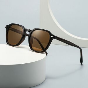 Plastic round polarized sunglasses Elit 10037-EL