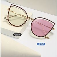 Очки металлические фотохромные с защитой от синего света 9701-GT