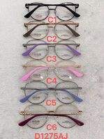 Metal frame for glasses with spring hinges Defile D1275AJ
