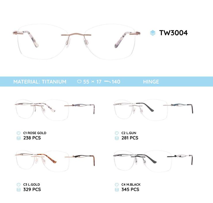 Titanium frames TW3004