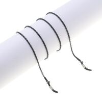 Металлическая нескользящая цепочка черного цвета, для очков и масок GL861