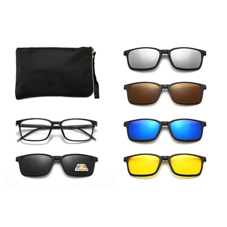 El Dorado frames with polarized sunshades set (clip-on) on magnet 2295A (5 pieces) 