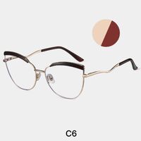 Combined frame (metal + TR90) or glasses with blue light protection, with spring hinges FA87278