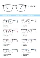 Metal frame with temples made of TR-90 material HE06-12