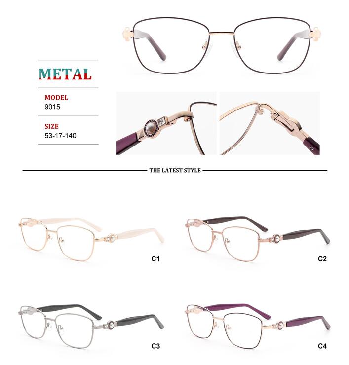 Metal frames for glasses with spring hinges Big City RD9015