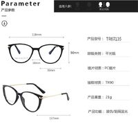 TR90 plastic frame or glasses with blue light protection, with spring hinges FA87135