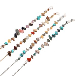 Natural colorful stone glasses chain GL1204