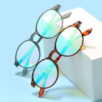 Blue Block TR90 glasses with blue light protection for colorblind people, with case KY5112-3色盲