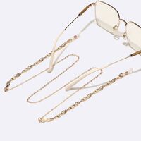 Металлическая нескользящая цепочка золотого цвета, с цифрой 8, для очков и масок GL1551