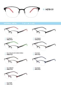 Металлическая оправа с дужками из материала TR-90 HZ10-51