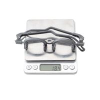 Children's trial frame silicone semi-rim for the selection of glasses STF5270-H Black (PJ080) with sizes from 52 to 70 mm