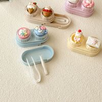 Mini soft contact lens kit retractable W-CT45草莓兔花