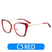 Combined frame (metal + TR90) or glasses with blue light protection, with spring hinges FA87006
