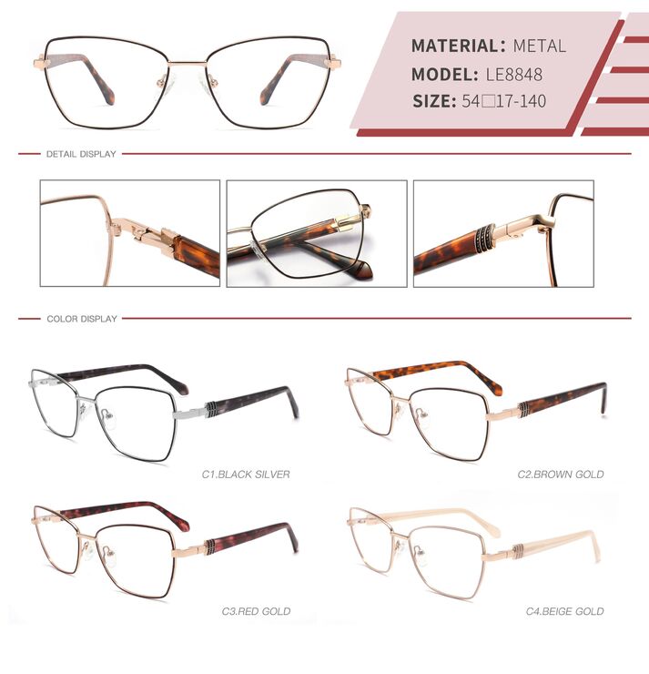 Оправа металлическая с флексом LE8848-DA