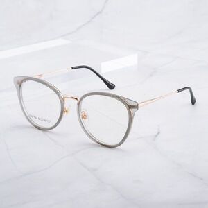 Combined frame (metal + TR90) or glasses with blue light protection, with spring hinges FA87144
