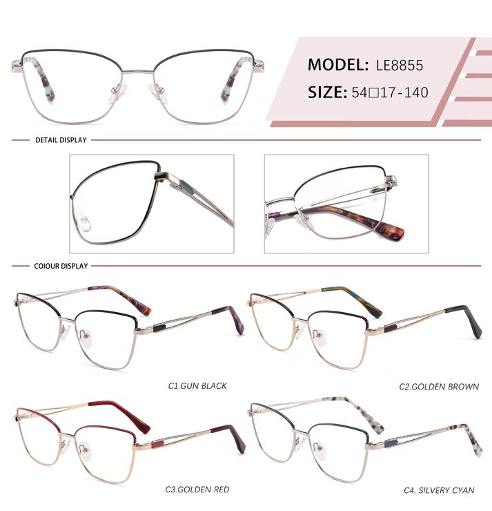 Оправа металлическая с флексом LE8855-DA