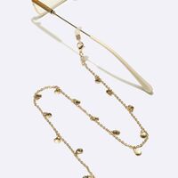 Металлическая нескользящая цепочка золотого цвета, с медными ракушками, для очков и масок GL1462