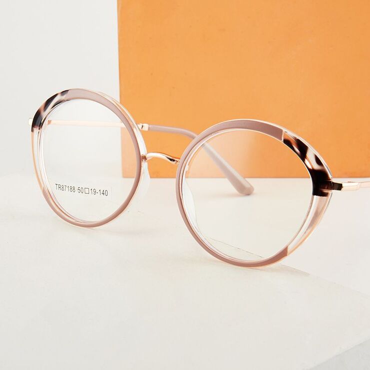 TR90 plastic frame or glasses with blue light protection, with spring hinges FA87188