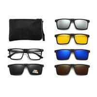 El Dorado frames with polarized sunshades set (clip-on) on magnet 2302A (5 pieces) 
