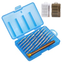 Universal screwdriver set with 24 interchangeable nozzles