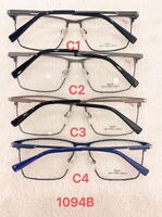 Metal frame for glasses with spring hinges 1094B