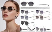 Polarized metal sunglasses for women Leke LK34050