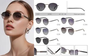 Polarized metal sunglasses for women Leke LK34050