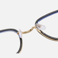 Metal eyeglasses for reading V6025 with blue ray cut protection, diopters from 0.50 to -6.00, not centered