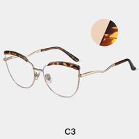 Combined frame (metal + TR90) or glasses with blue light protection, with spring hinges FA87278