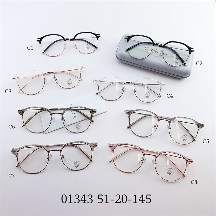 Hybrid frame, metal + TR90, with Blue Block coating SANTA 01343