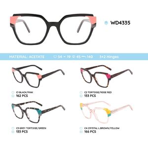 Plastic acetate eyeglasses frame WD4335
