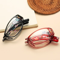 Plastic folding eyeglasses with case for reading KY018-F Blue ray cut, diopters from +1.00 to +4.00, PD62-64