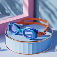 Очки для плавания детские (3-14 лет) водонепроницаемые с защитой от запотевания, с коробкой, 1700-2-YU