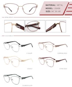 Оправа металлическая с флексом LE6496-DA