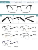 Metal frame for men with spring hinges H90571-DA