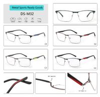 Metal sport eyeglasses frame for men with 360° rotating spring hinges Big City DS-M32