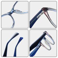 TR90 plastic frame or glasses with blue light protection, with spring hinges FA87236